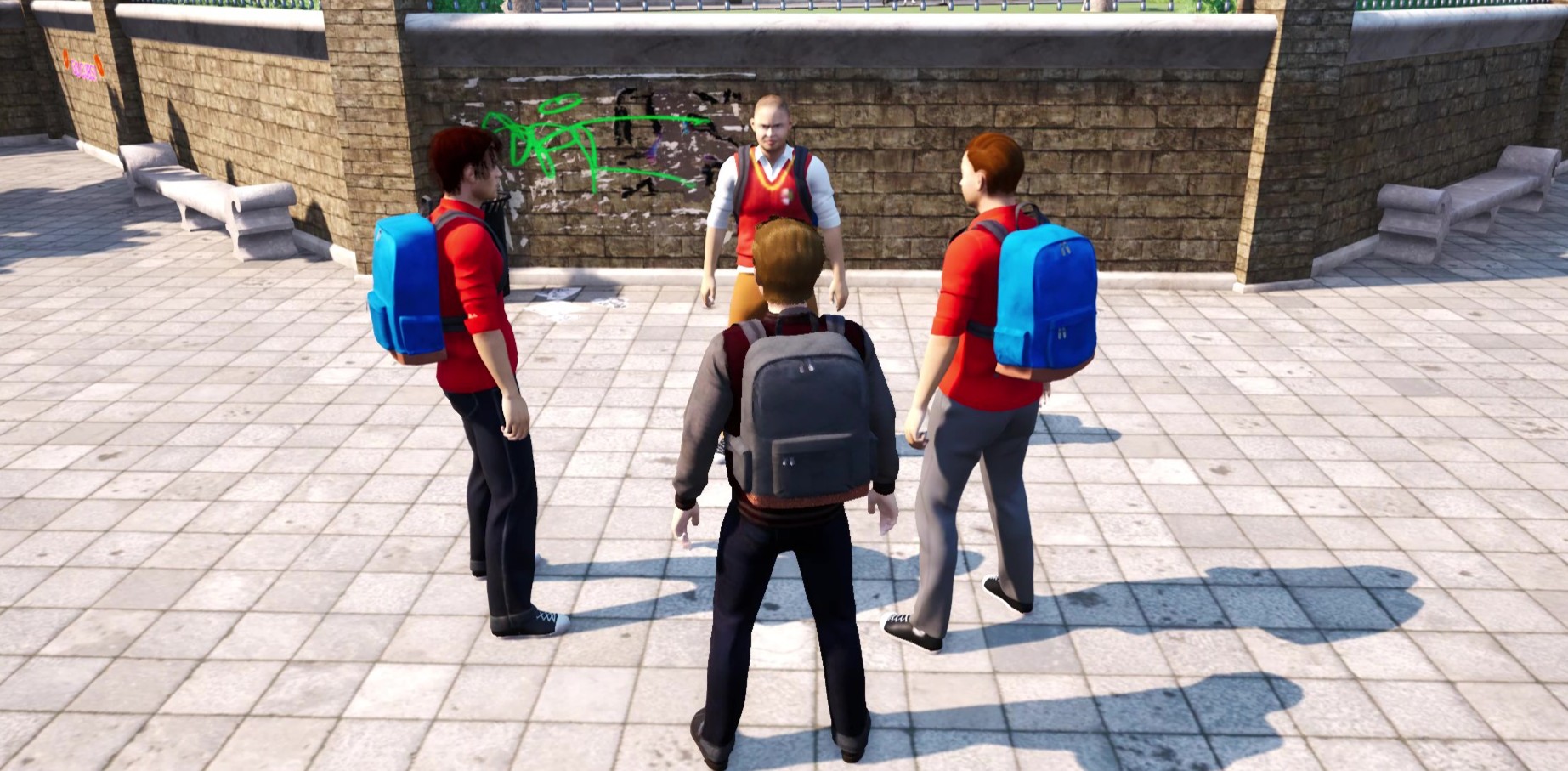 Background لعبة الطالب المشاغب للموبايل 